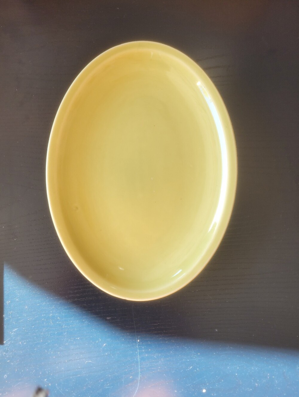 Mid-Century Modern Paden City Pottery Ceramic Oval Platter - Dated K 52